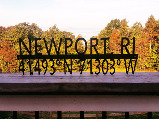 coordinates gps metal sign 11th anniversary gift steel date location wedding housewarming