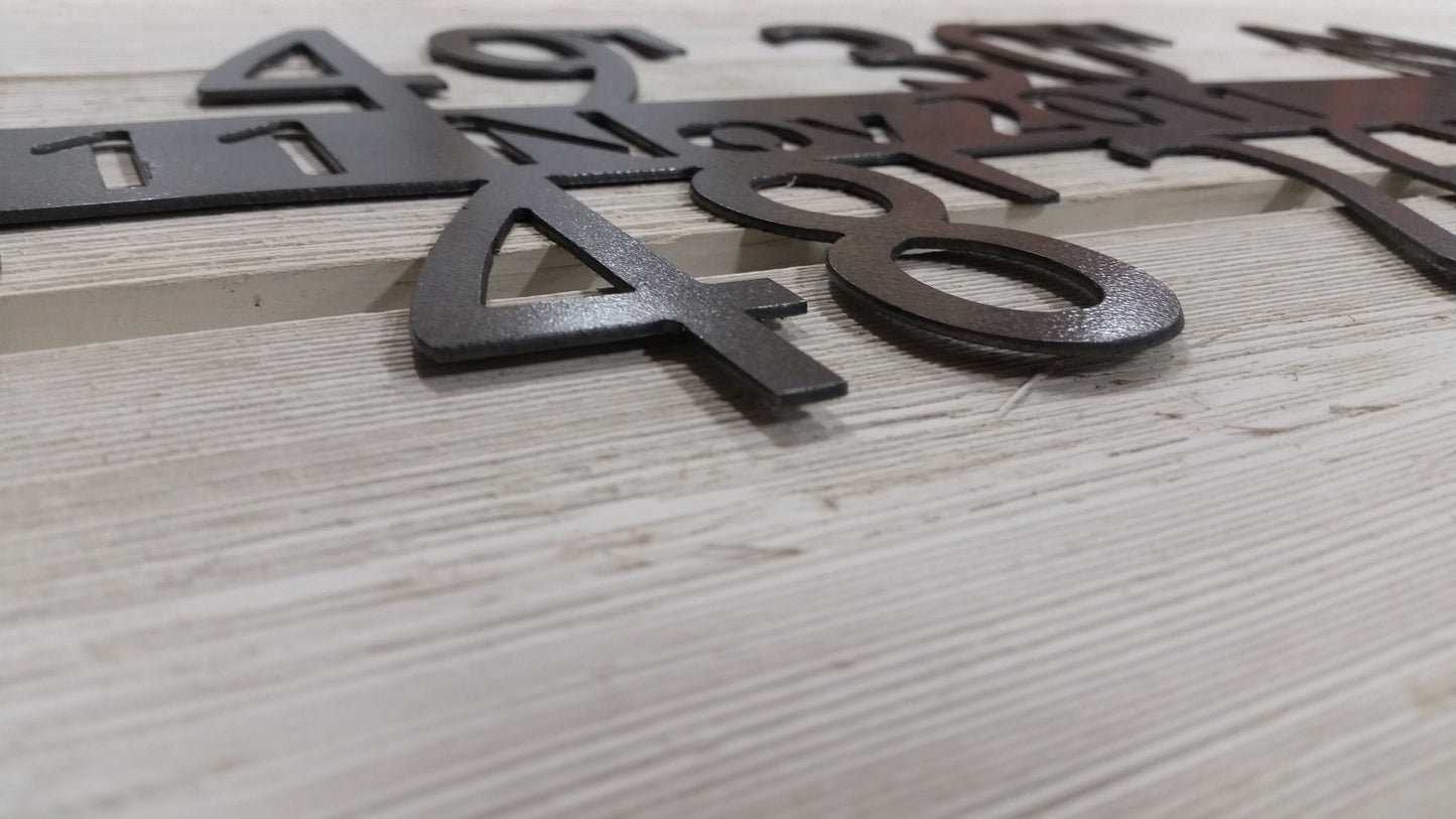 coordinates gps metal sign 11th anniversary gift steel date location wedding housewarming