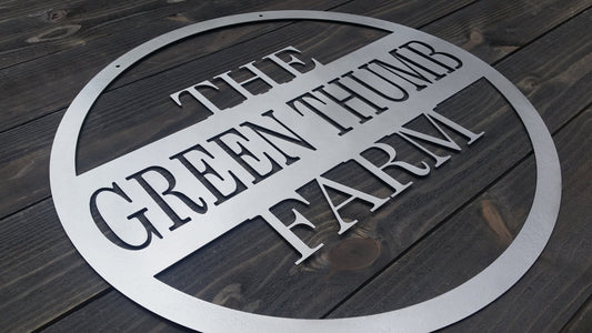 monogram family name farm sign housewarming gift wedding anniversary 11th