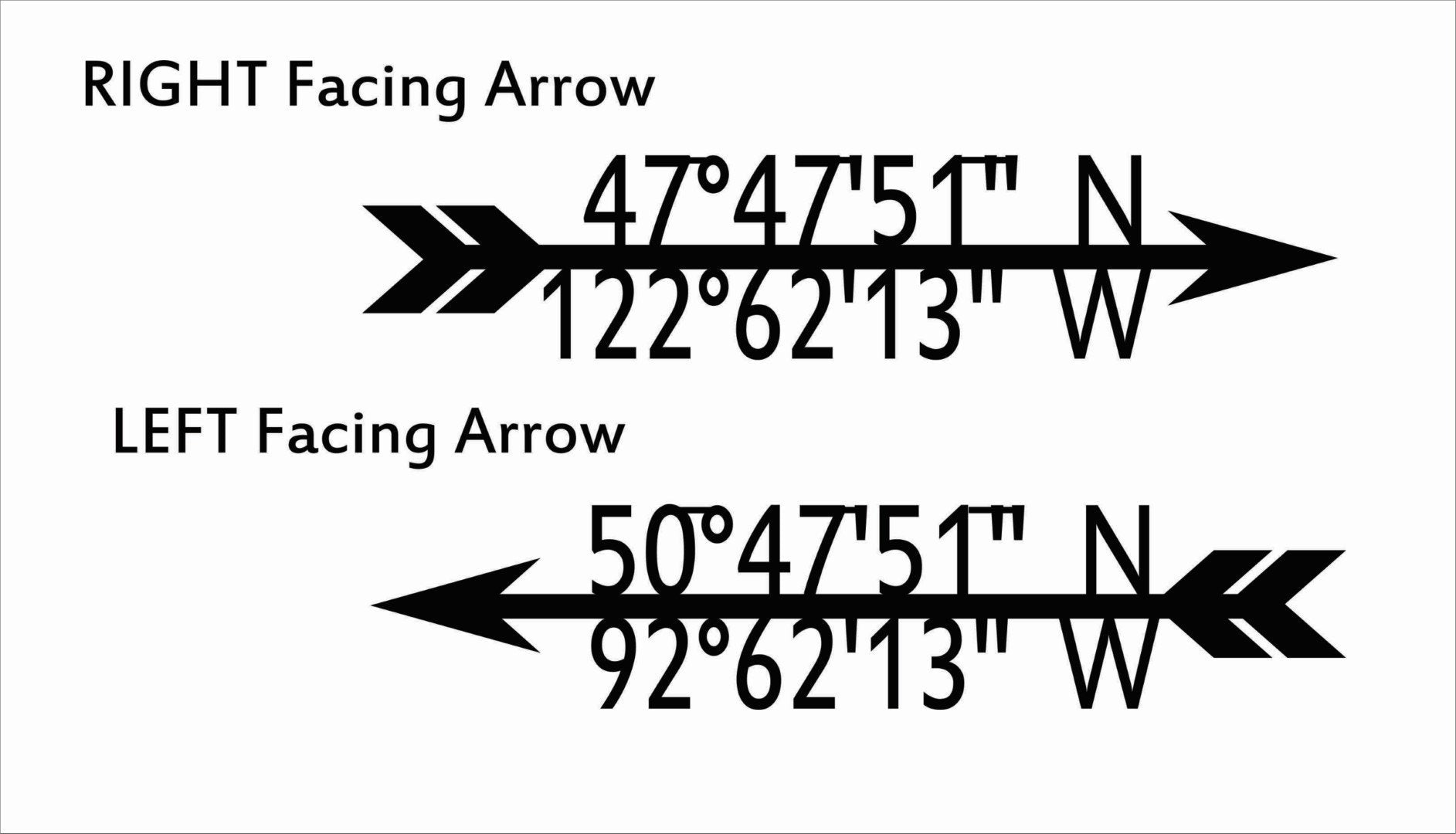 coordinates gps metal sign 11th anniversary gift steel date location wedding housewarming arrow