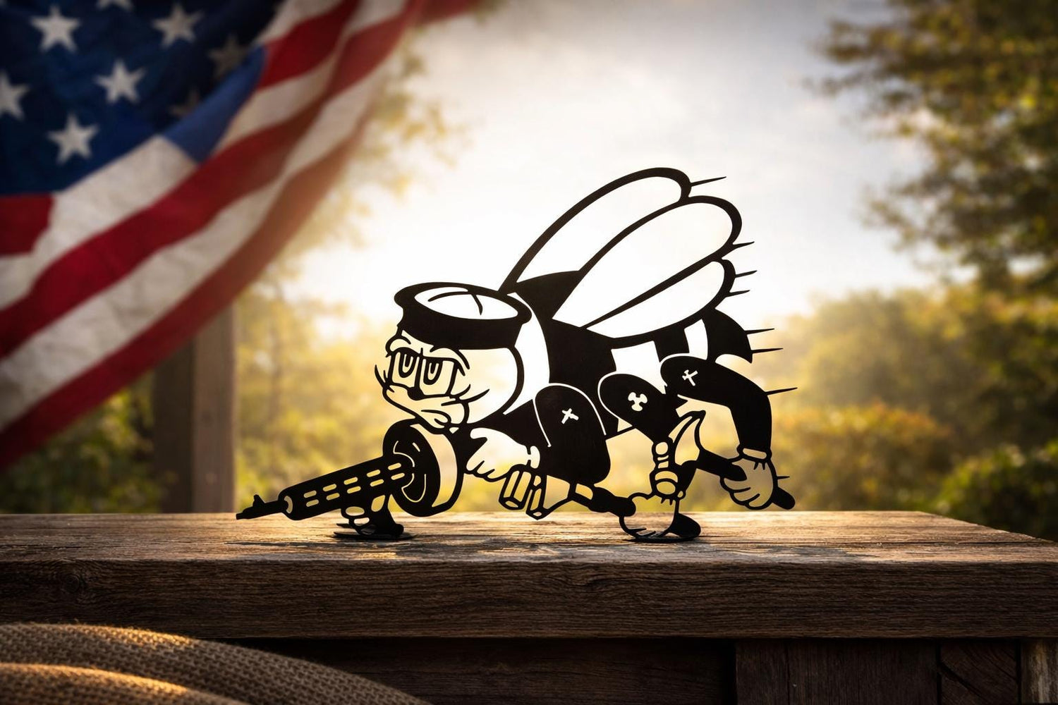 SEABEE Navy Veteran Custom Metal Wall Decor Sign Award Plaque Military Retirement- Man Cave Decor