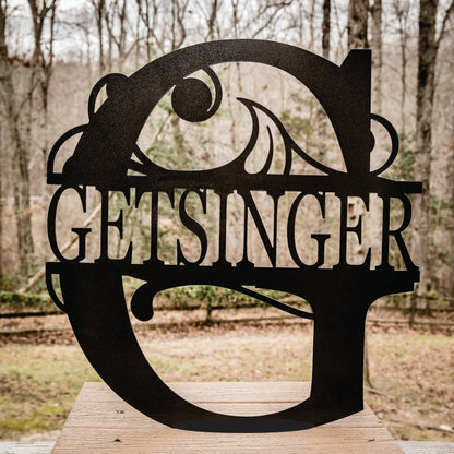 Personalized Wedding Gift for Couple | Custom Last Name Metal Sign | Established Family Name Sign | Unique Newlywed Gift