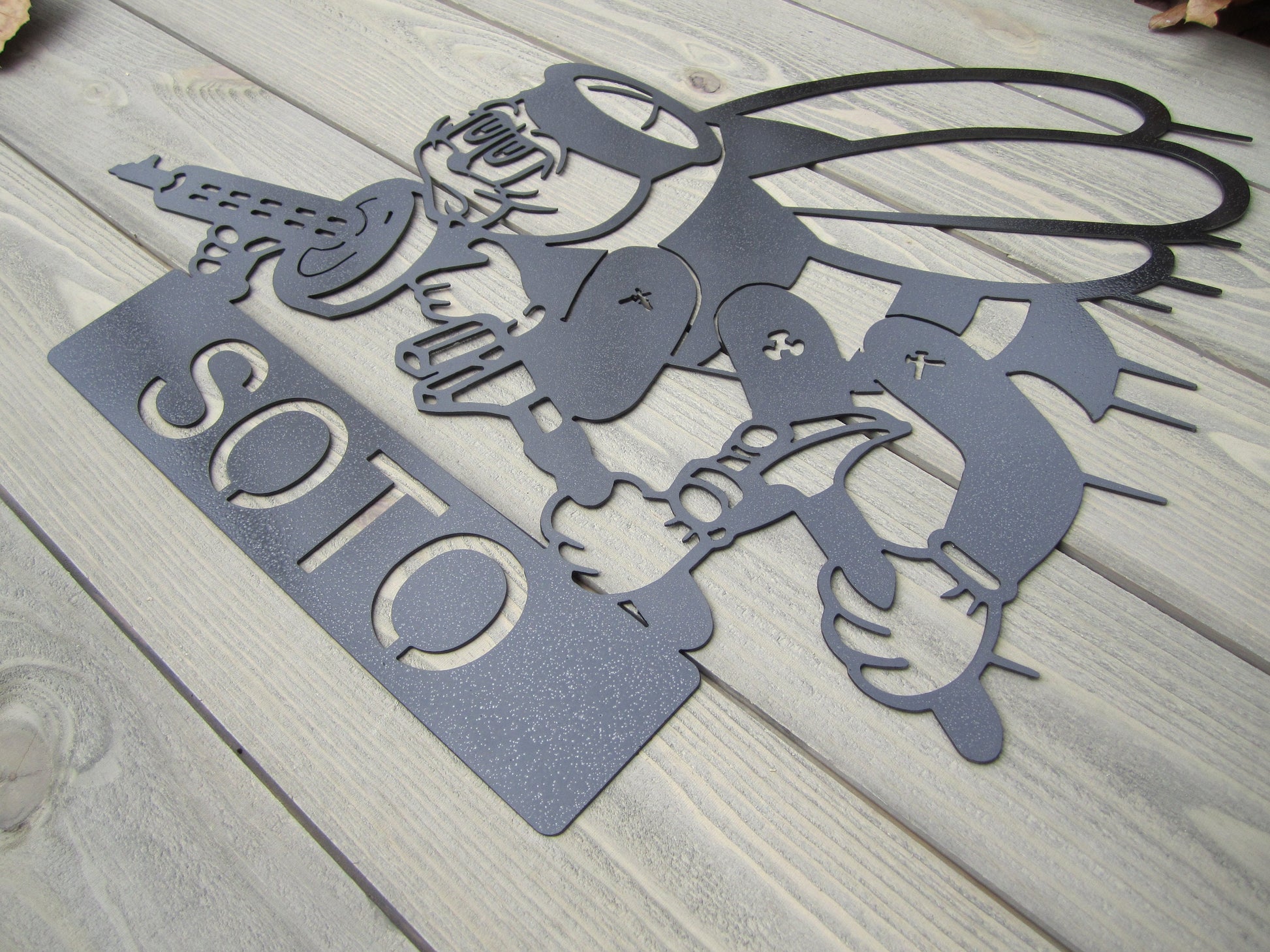 Personalized SEABEE Navy Veteran Custom Metal Wall Decor CNC Logo Sign Plaque SeaBee Military Retirement