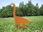 Dinosaur Metal Garden Stakes- T-Rex Raptor Yard Art | Rustic Steel Garden Decor | Dinosaur Lover Gift | Outdoor Lawn Silhouette trex, Raptor