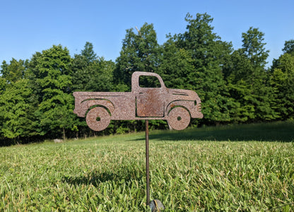 Old Truck- Vintage Truck- Rustic Truck- Classic Truck- Pickup Truck- Mechanic- Metal Garden Sign- Farmhouse- Handmade -Farmer- Memorial