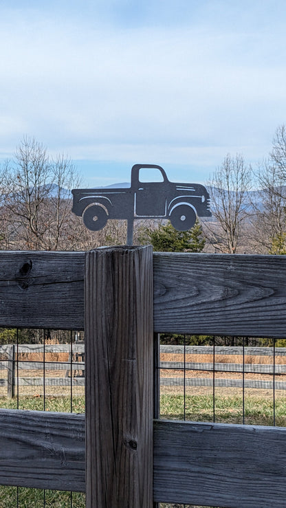 Old Truck- Vintage Truck- Rustic Truck- Classic Truck- Pickup Truck- Mechanic- Metal Garden Sign- Farmhouse- Handmade -Farmer- Memorial