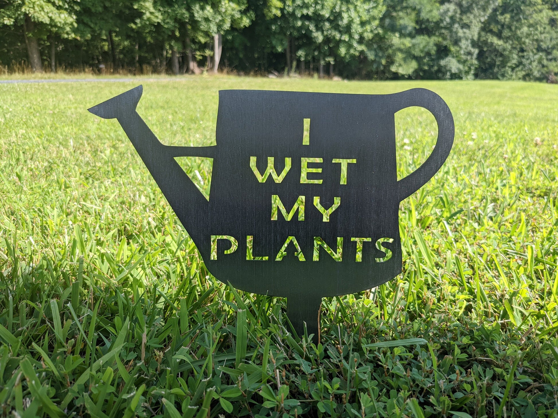 I Wet My Plants Metal Garden Sign- Garden Stake- Lawn Sign- Funny Garden Sign- Metal Garden Sign- Mothers Day- Mothers day present