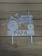 Tractor Metal Garden Stake, Farm Memorial Gift, Loss of Farmer, Rustic Tractor Grave Marker, Sympathy Gift for Dad Grandpa, Remembrance