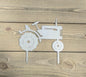 Tractor Metal Garden Stake, Farm Memorial Gift, Loss of Farmer, Rustic Tractor Grave Marker, Sympathy Gift for Dad Grandpa, Remembrance