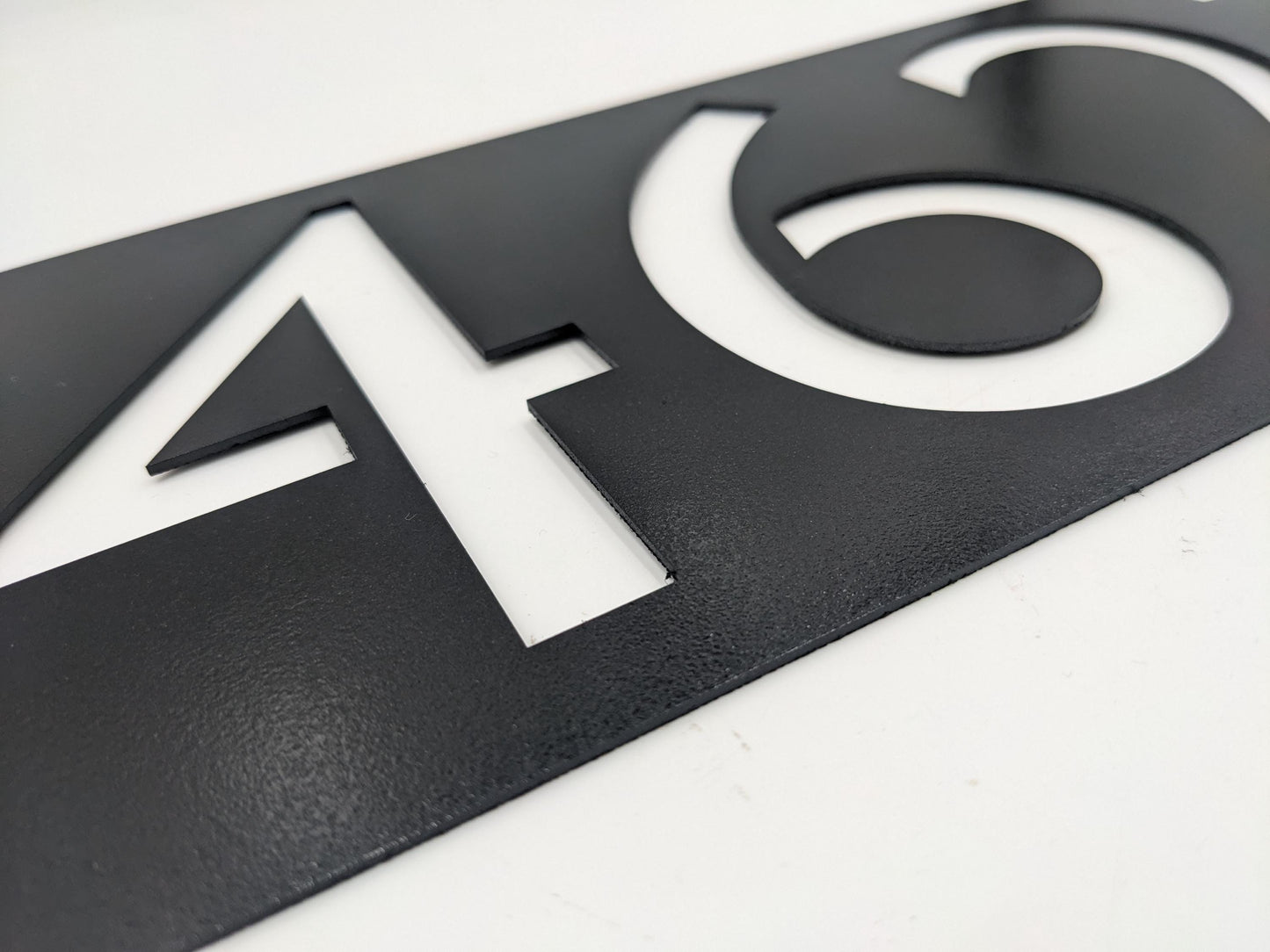 Modern Metal House Number Sign | Framed Address Number Sign | Address Sign| Retro Style Numbers |Mid Century Modern| Contemporary| Outlined