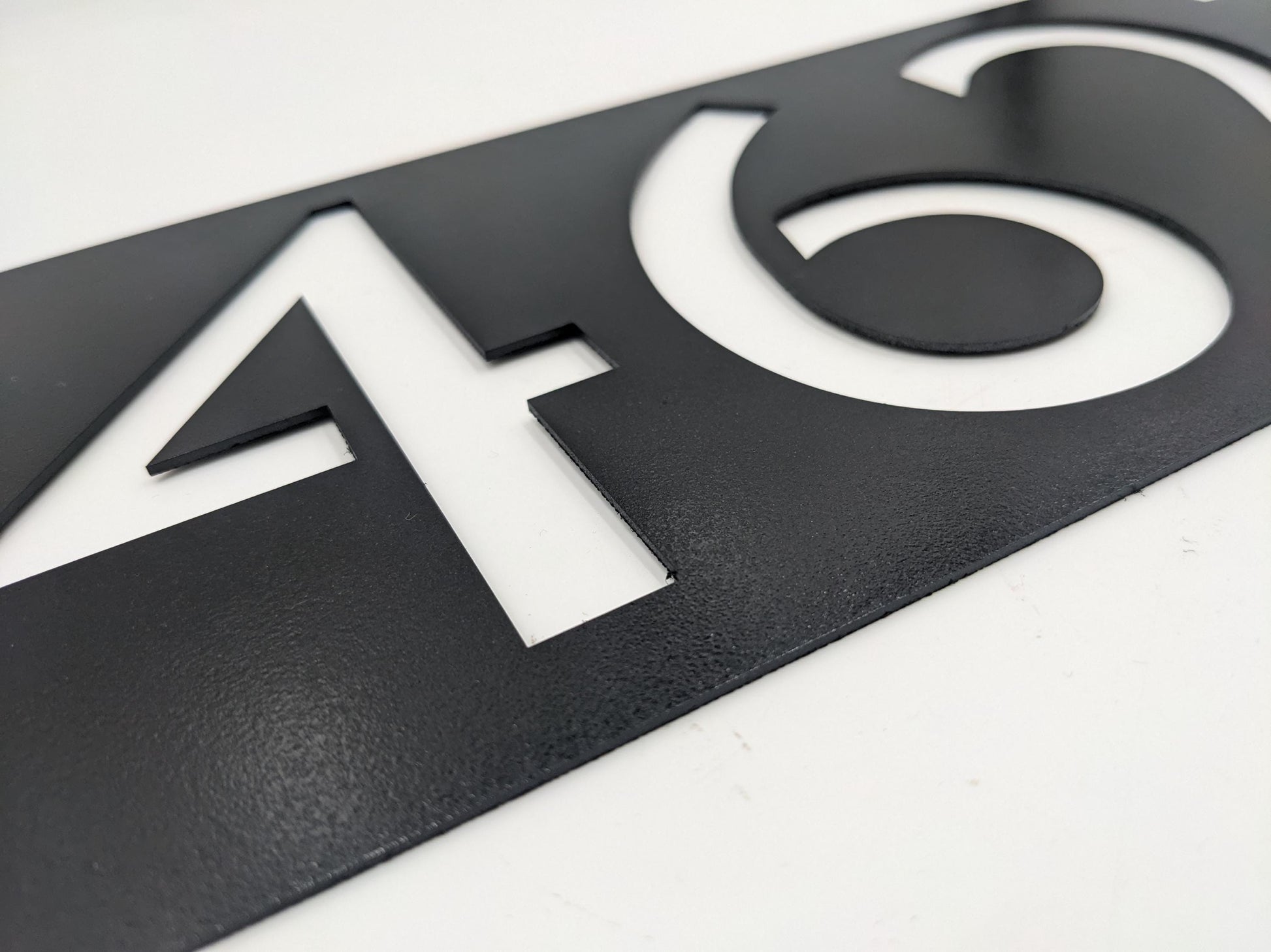 Modern Metal House Number Sign | Framed Address Number Sign | Address Sign| Retro Style Numbers |Mid Century Modern| Contemporary| Outlined