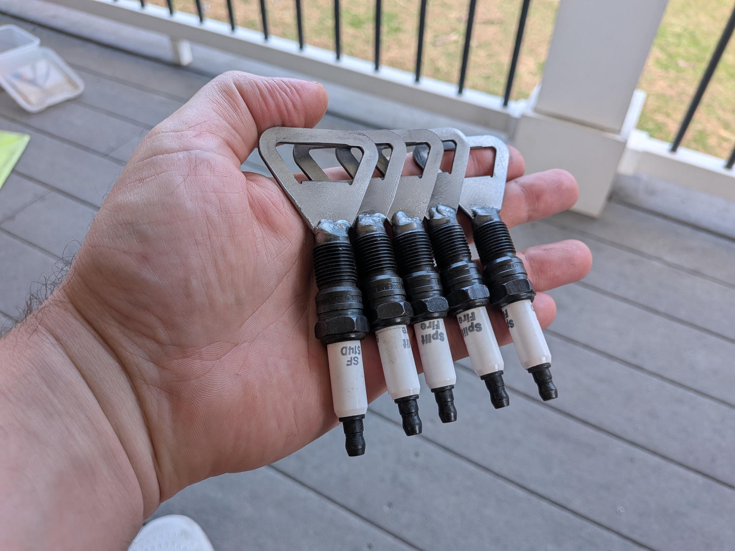 Handmade Spark Plug Bottle Opener – Car Guy, Mechanic, Unique Groomsmen Gift, Automotive Gift for Men, Dad, Fathers Day, Garage Bar Tool