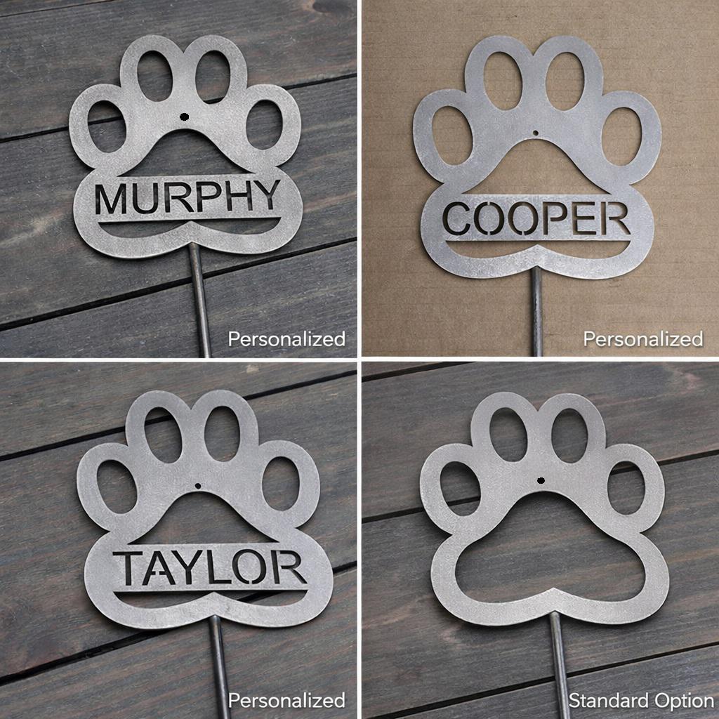 Personalized Dog Memorial Garden Stake, Metal Pet Memorial, Dog Grave Marker, Pet Loss Gift, Custom Dog Name Sign, Pet Remembrance Gift