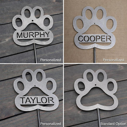 Personalized Dog Memorial Garden Stake, Metal Pet Memorial, Dog Grave Marker, Pet Loss Gift, Custom Dog Name Sign, Pet Remembrance Gift