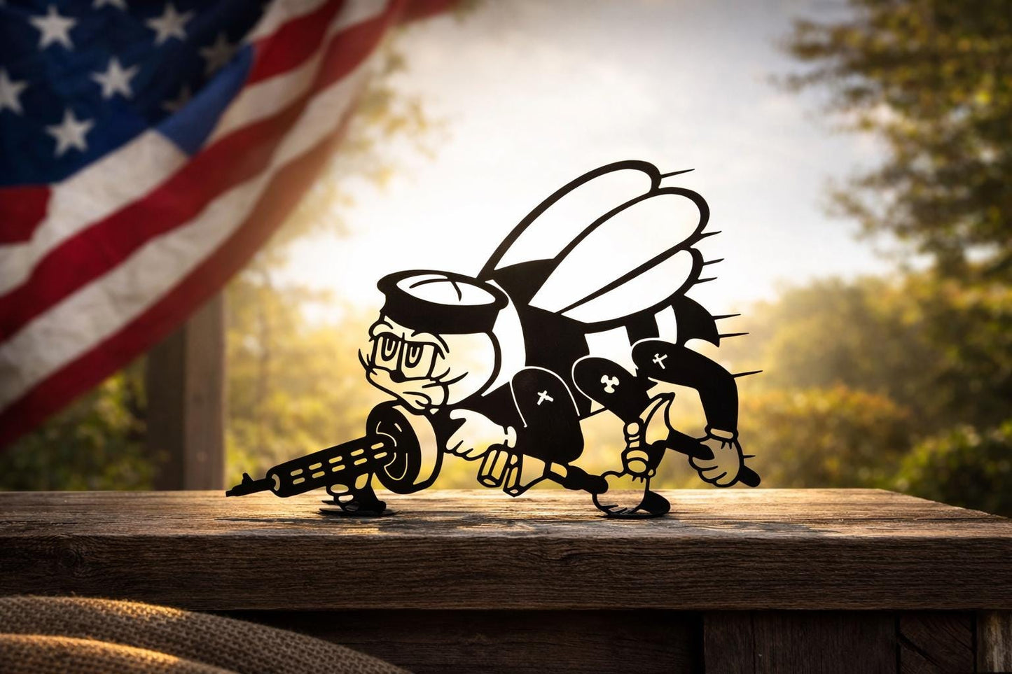 SEABEE Navy Veteran Custom Metal Wall Decor Sign Award Plaque Military Retirement- Man Cave Decor