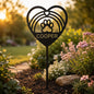 Rainbow Bridge Personalized Dog Memorial Garden Stake, Custom Pet Memorial, Paw Print Garden Marker, Dog Loss Gift, Pet Grave Marker