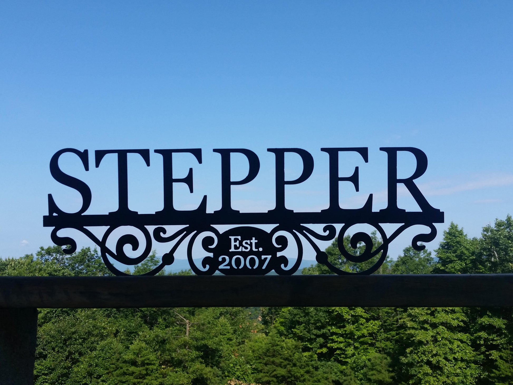 monogram family name farm sign housewarming gift wedding anniversary 11th