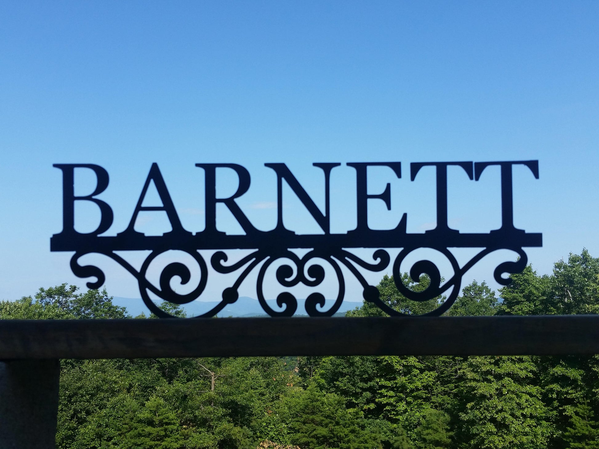 monogram family name farm sign housewarming gift wedding anniversary 11th