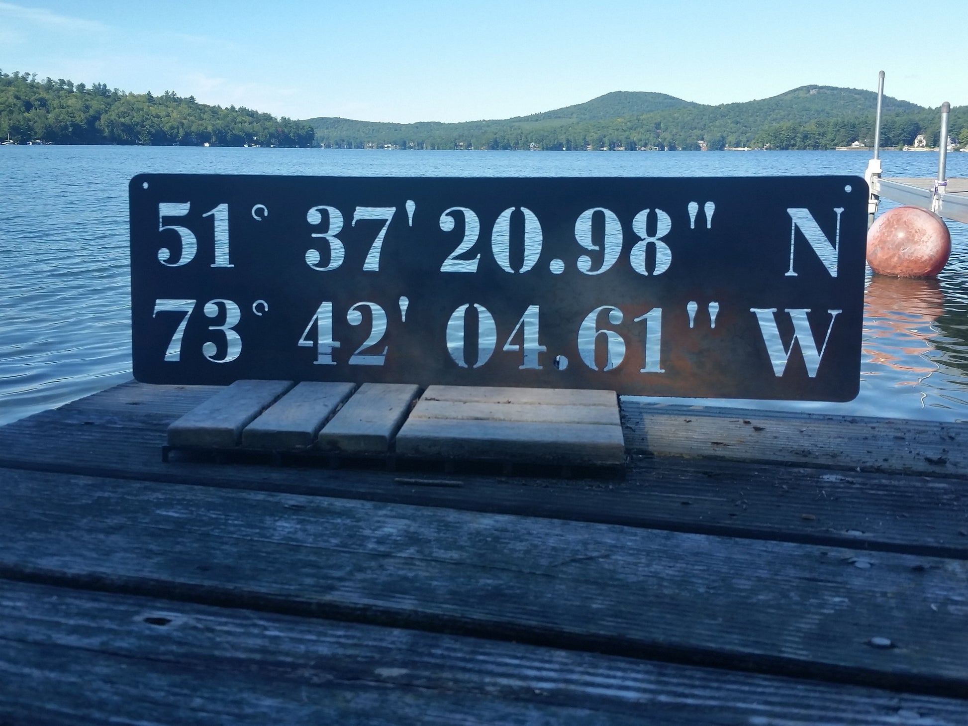 coordinates gps metal sign 11th anniversary gift steel date location wedding housewarming