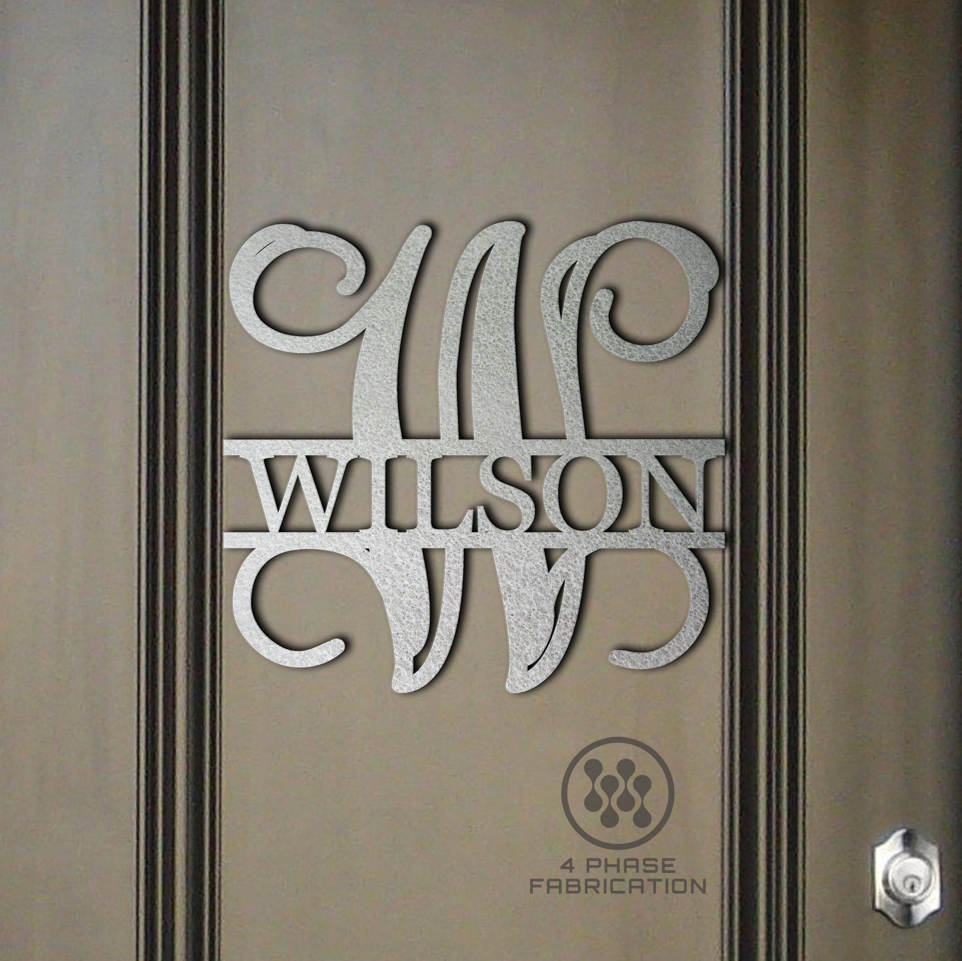 monogram family name farm sign housewarming gift wedding anniversary 11th