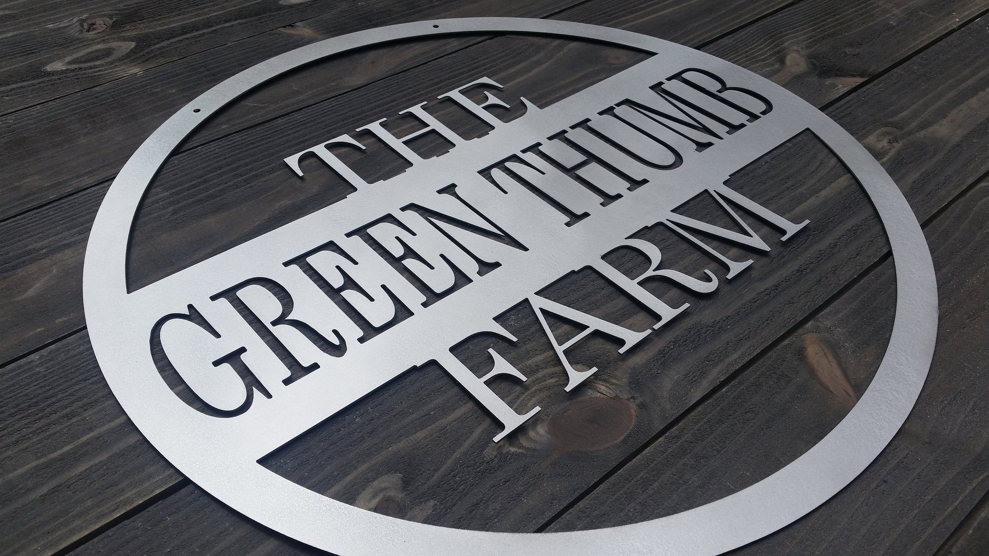 monogram family name farm sign housewarming gift wedding anniversary 11th